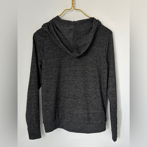 Old Navy Black Gray Marled Look Soft Lightweight Pullover Hoodie Women’s Small - Picture 3 of 6